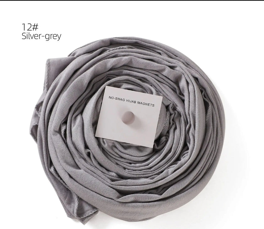 Premium cotton Jersey hijab with magnet