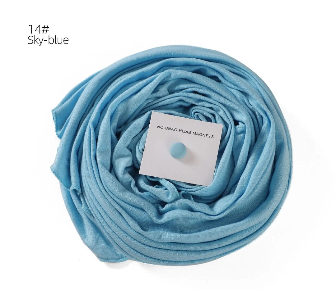 Premium cotton Jersey hijab with magnet