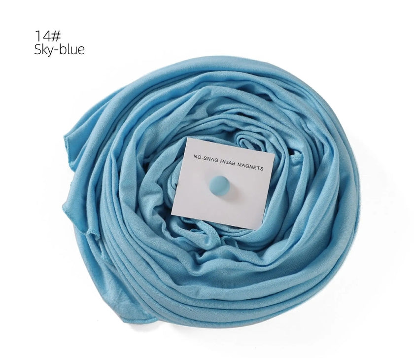 Premium cotton Jersey hijab with magnet