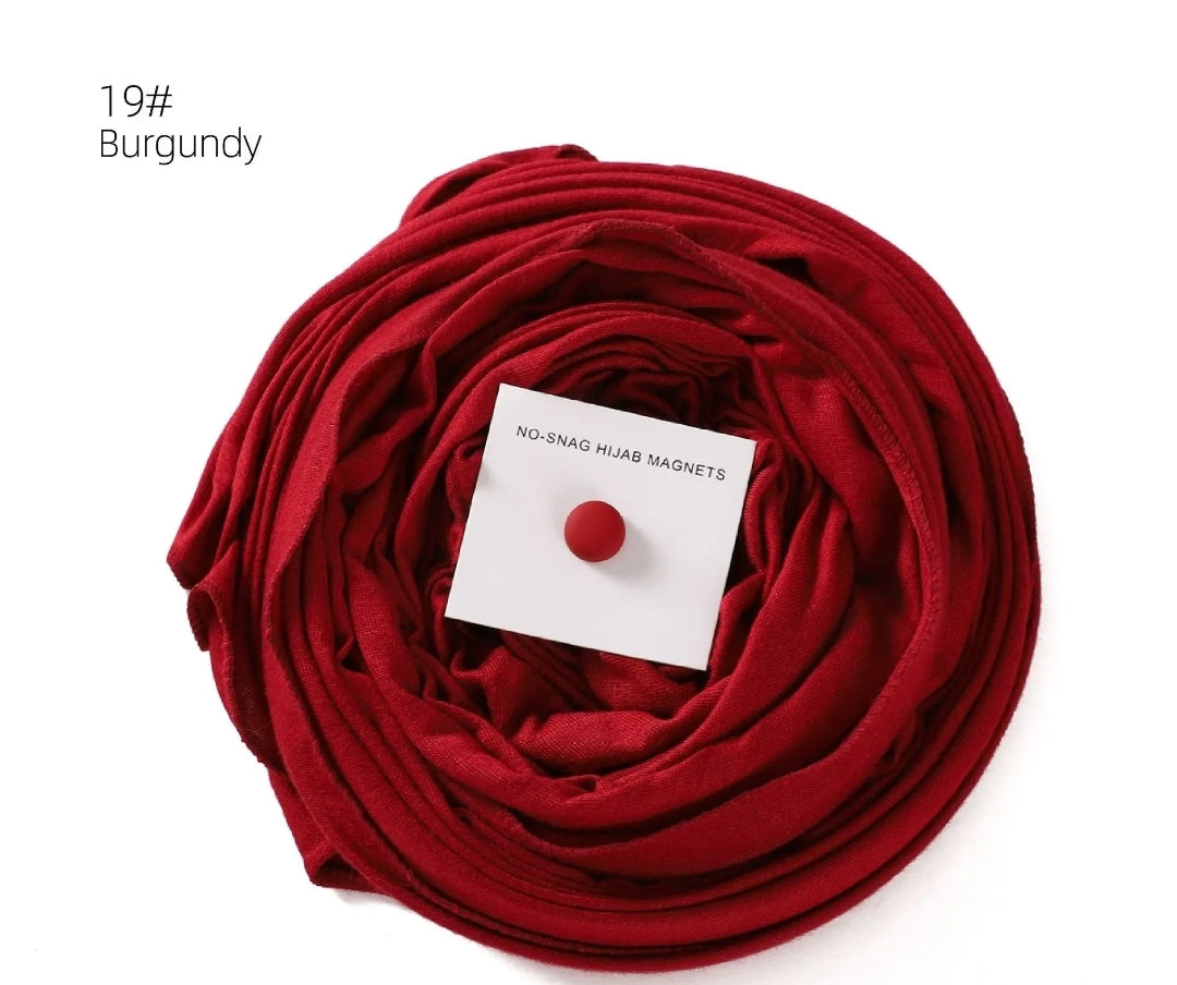 Premium cotton Jersey hijab with magnet