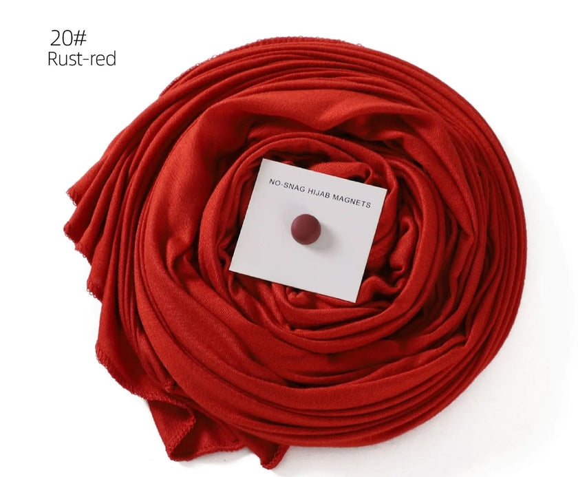 Premium cotton Jersey hijab with magnet