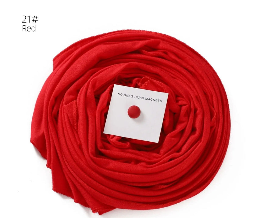 Premium cotton Jersey hijab with magnet