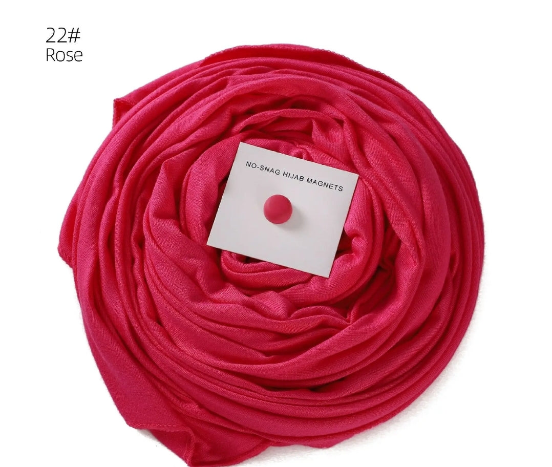 Premium cotton Jersey hijab with magnet