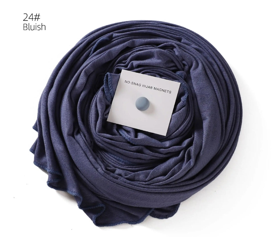 Premium cotton Jersey hijab with magnet