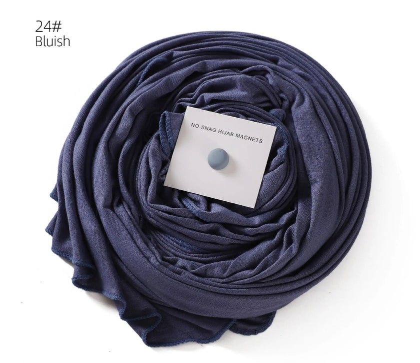 Premium cotton Jersey hijab with magnet