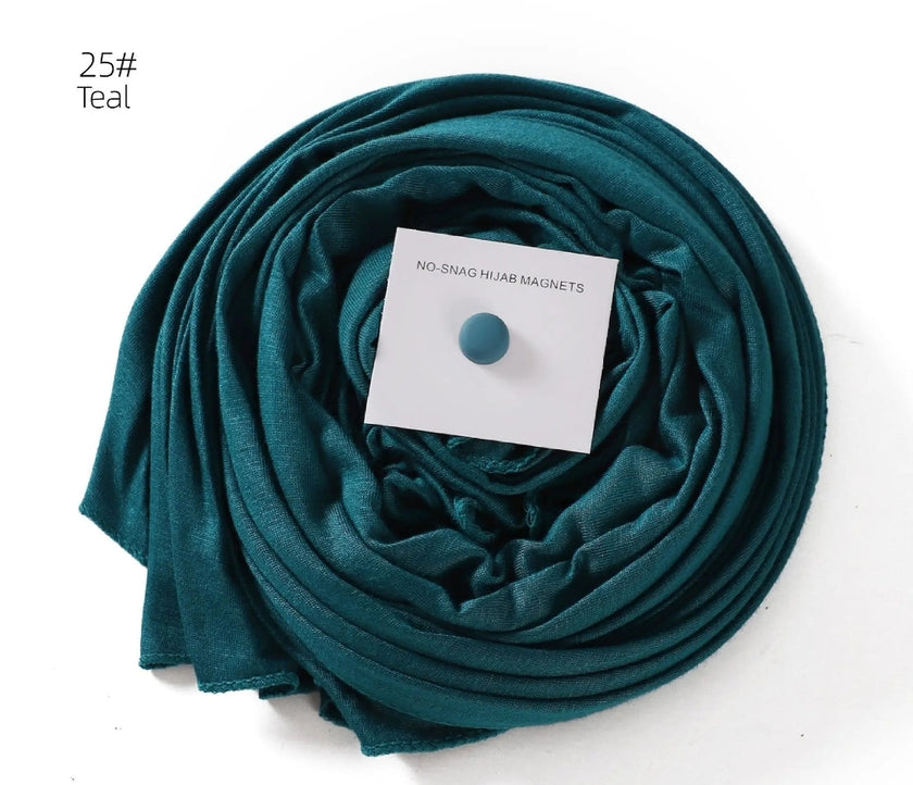 Premium cotton Jersey hijab with magnet