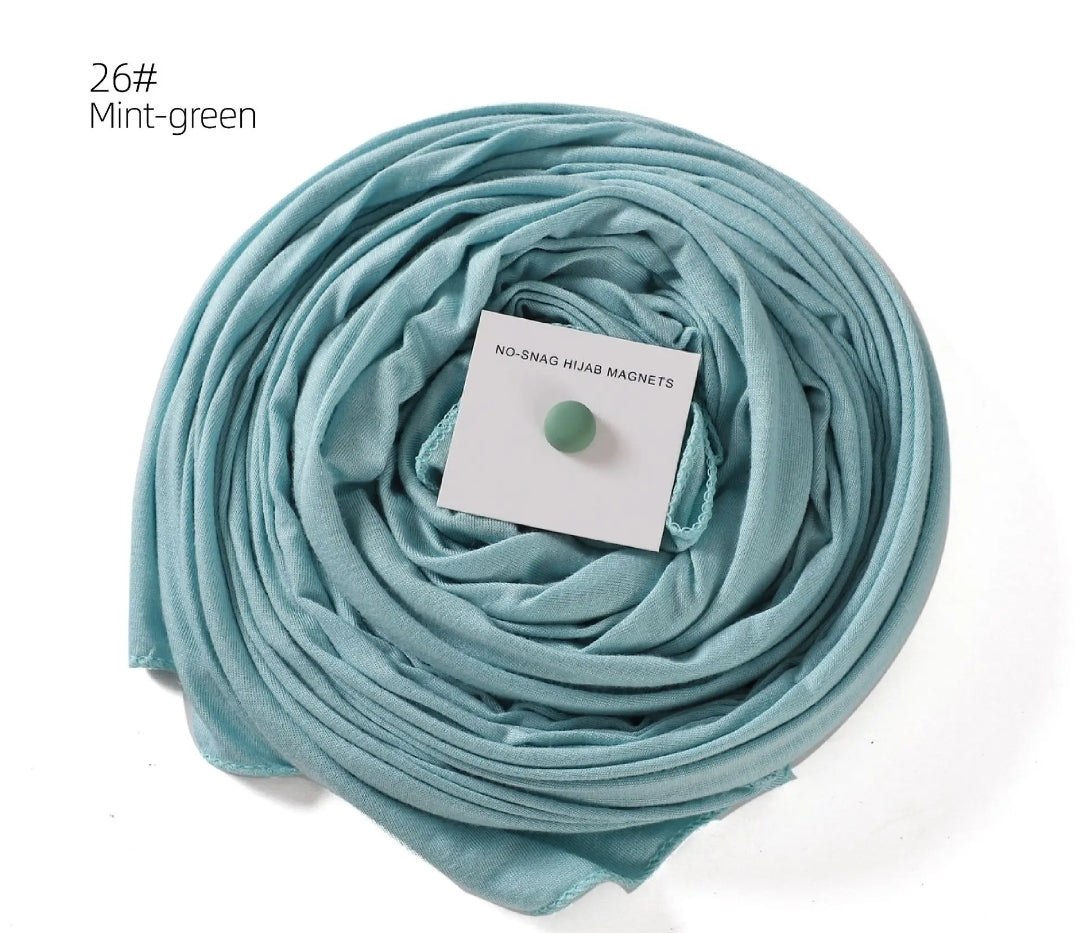 Premium cotton Jersey hijab with magnet