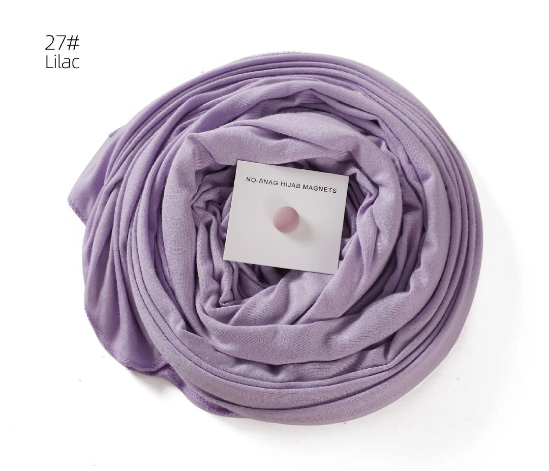 Premium cotton Jersey hijab with magnet