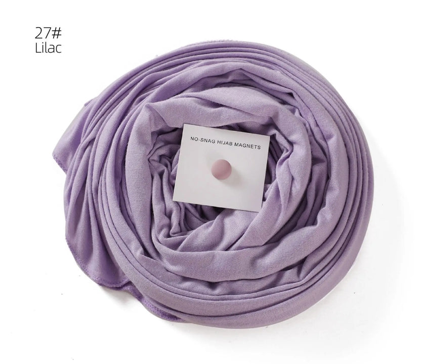 Premium cotton Jersey hijab with magnet
