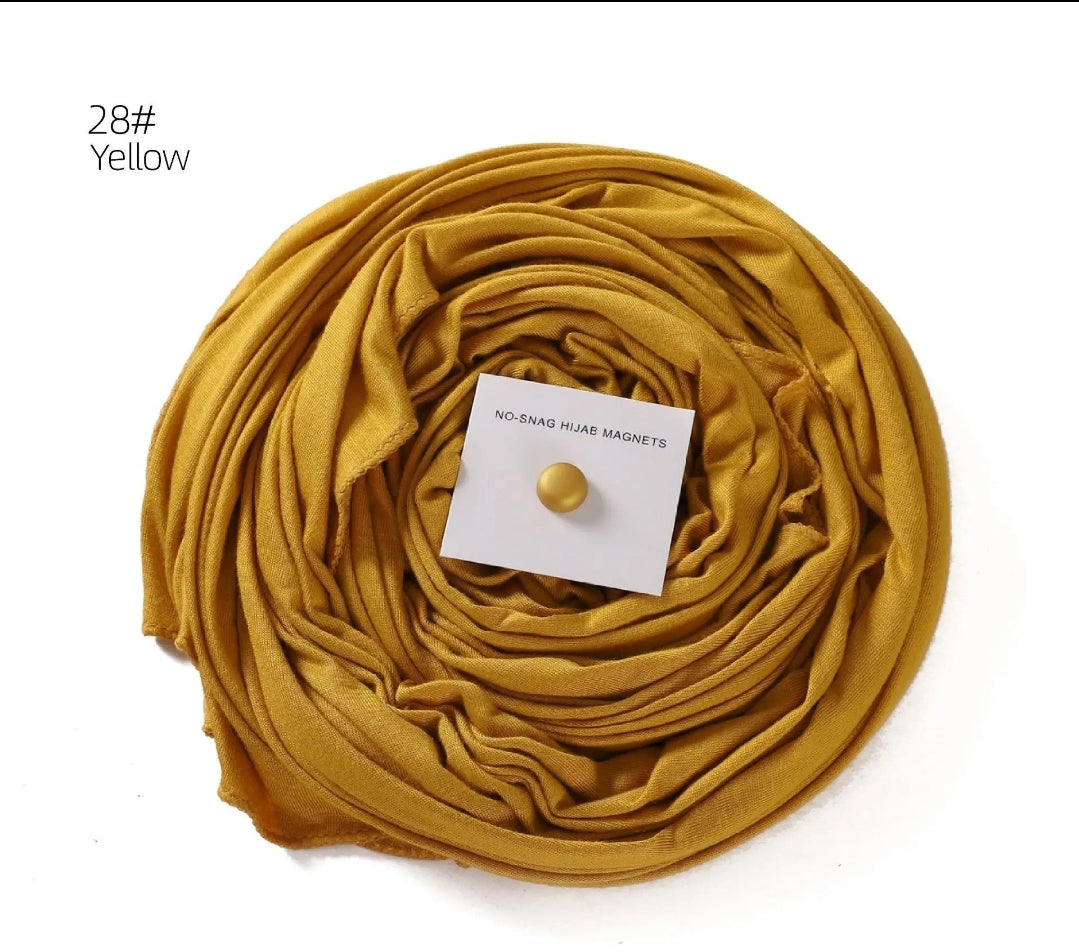 Premium cotton Jersey hijab with magnet