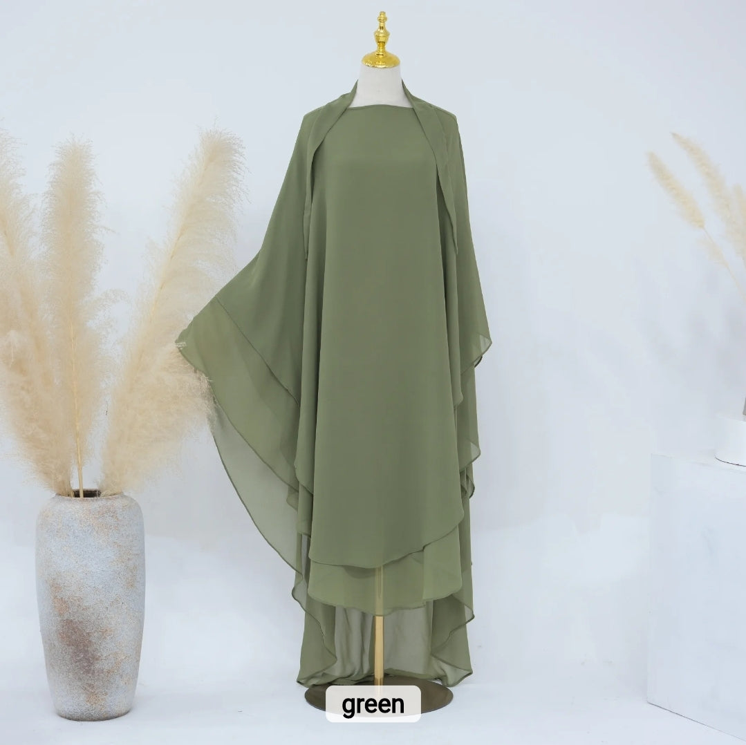 2 Layer Khimar Amara