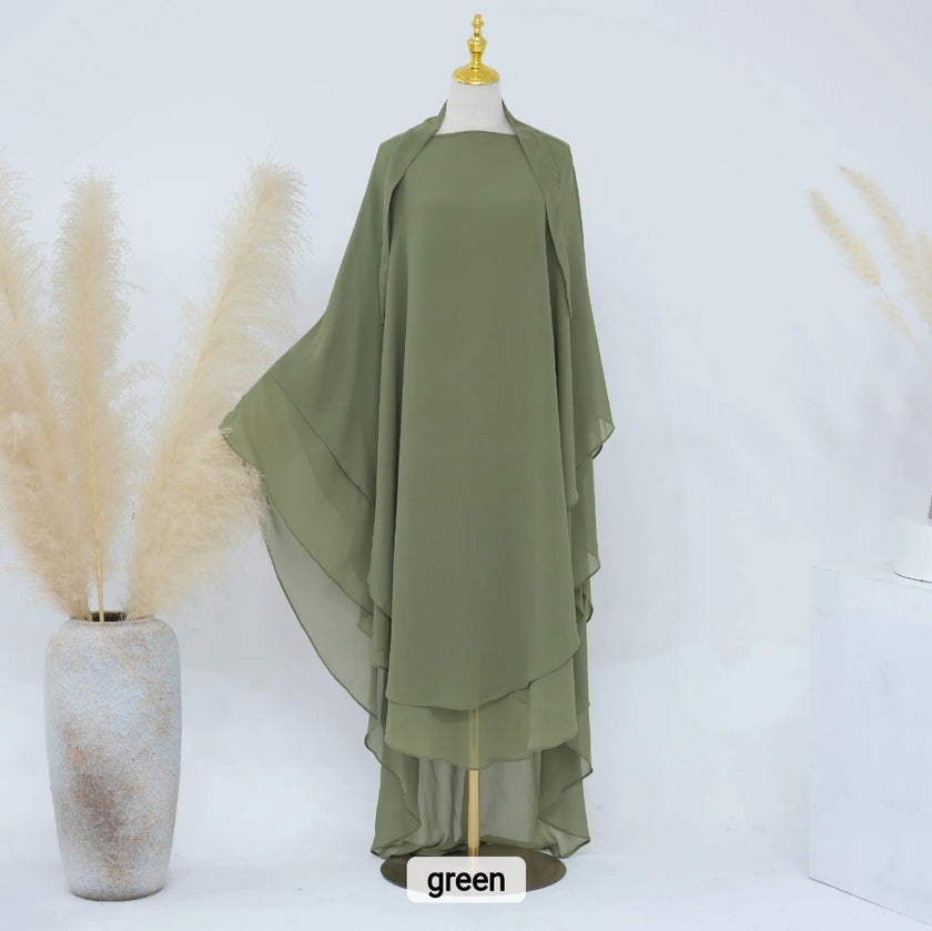2 Layer Khimar Amara