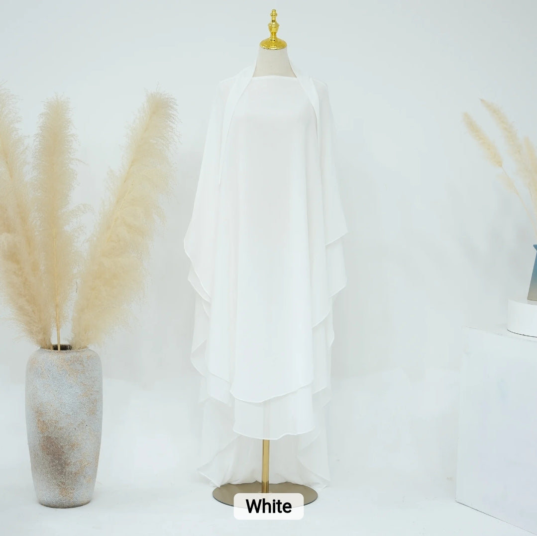 2 Layer Khimar Amara