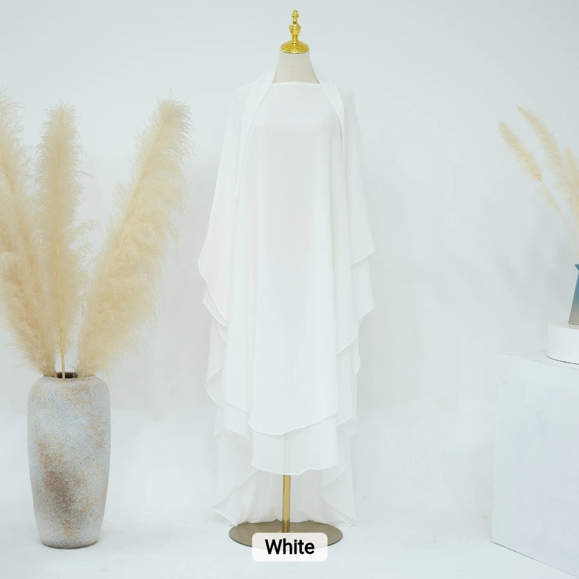 2 Layer Khimar Amara