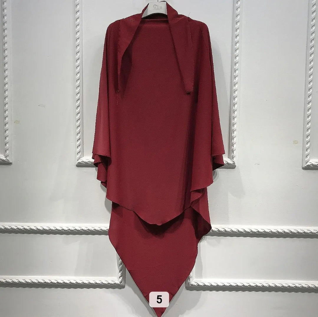 1 layer Turkish khimar