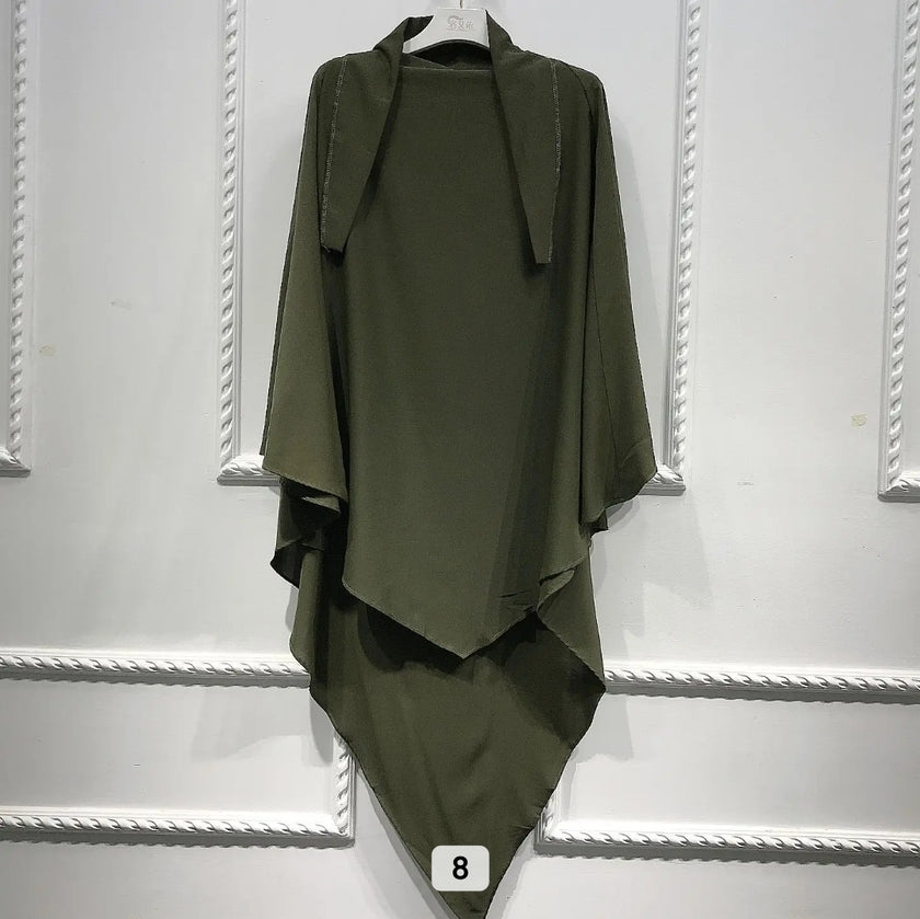 1 layer Turkish khimar