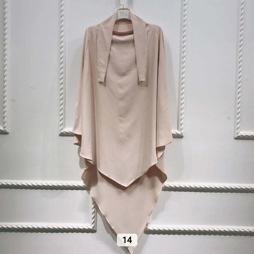 1 layer Turkish khimar