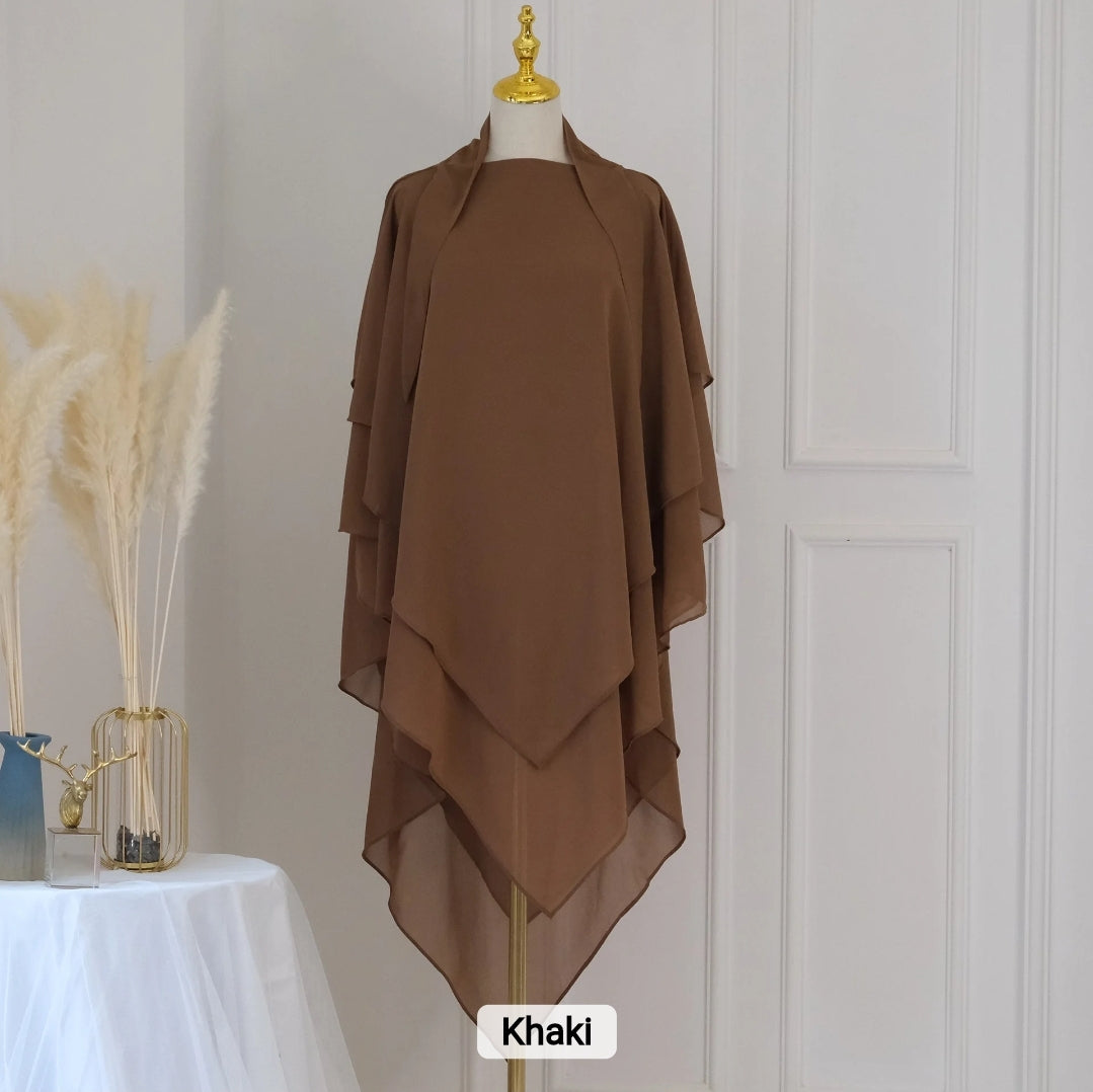 3 Layer Khimar Inaya