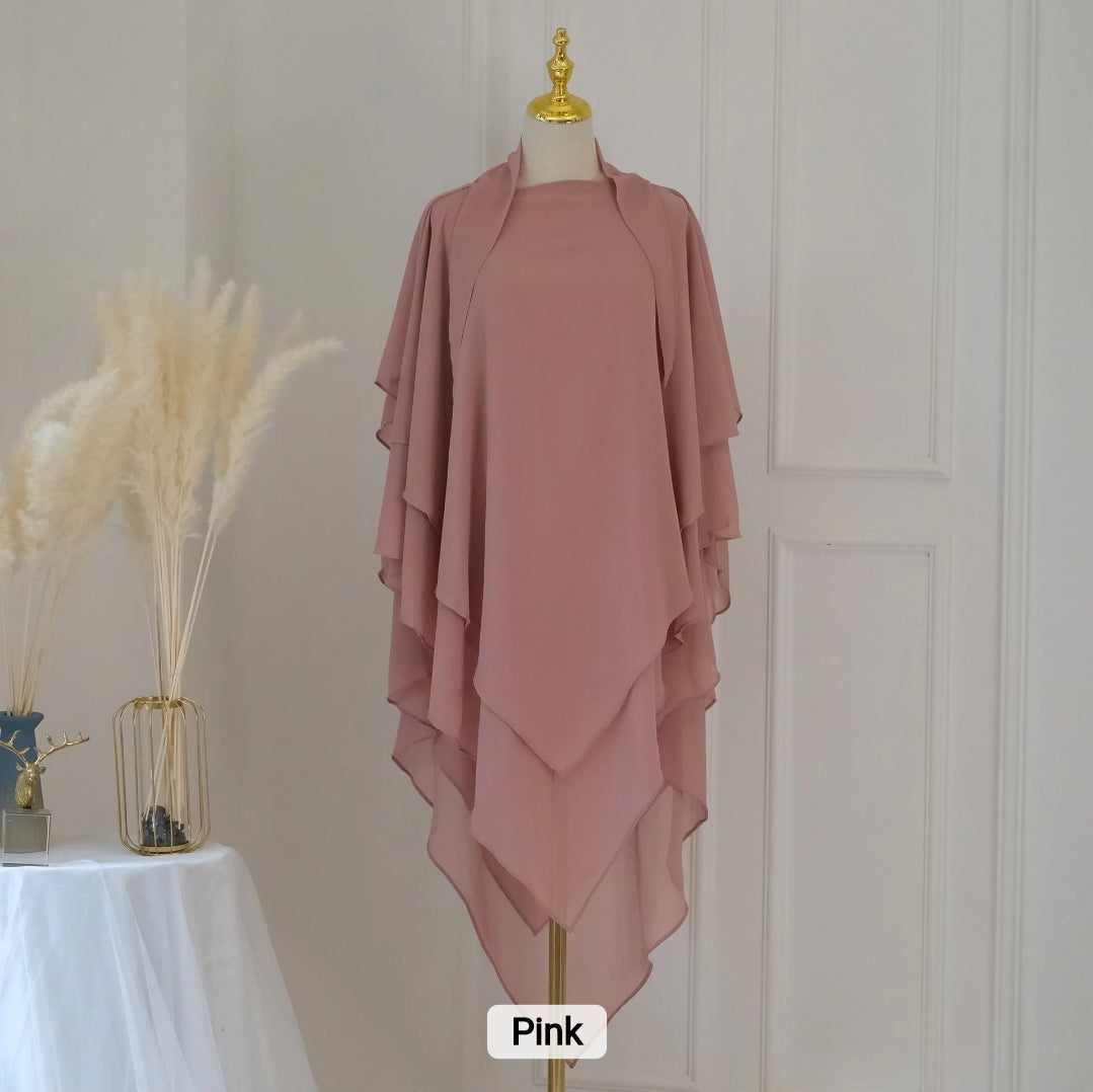 3 Layer Khimar Inaya