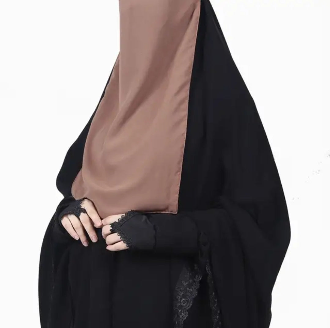 Turkish satin silk niqab