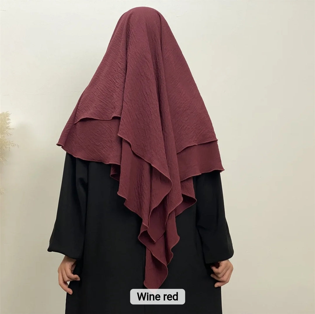 2 layer khimar Azra