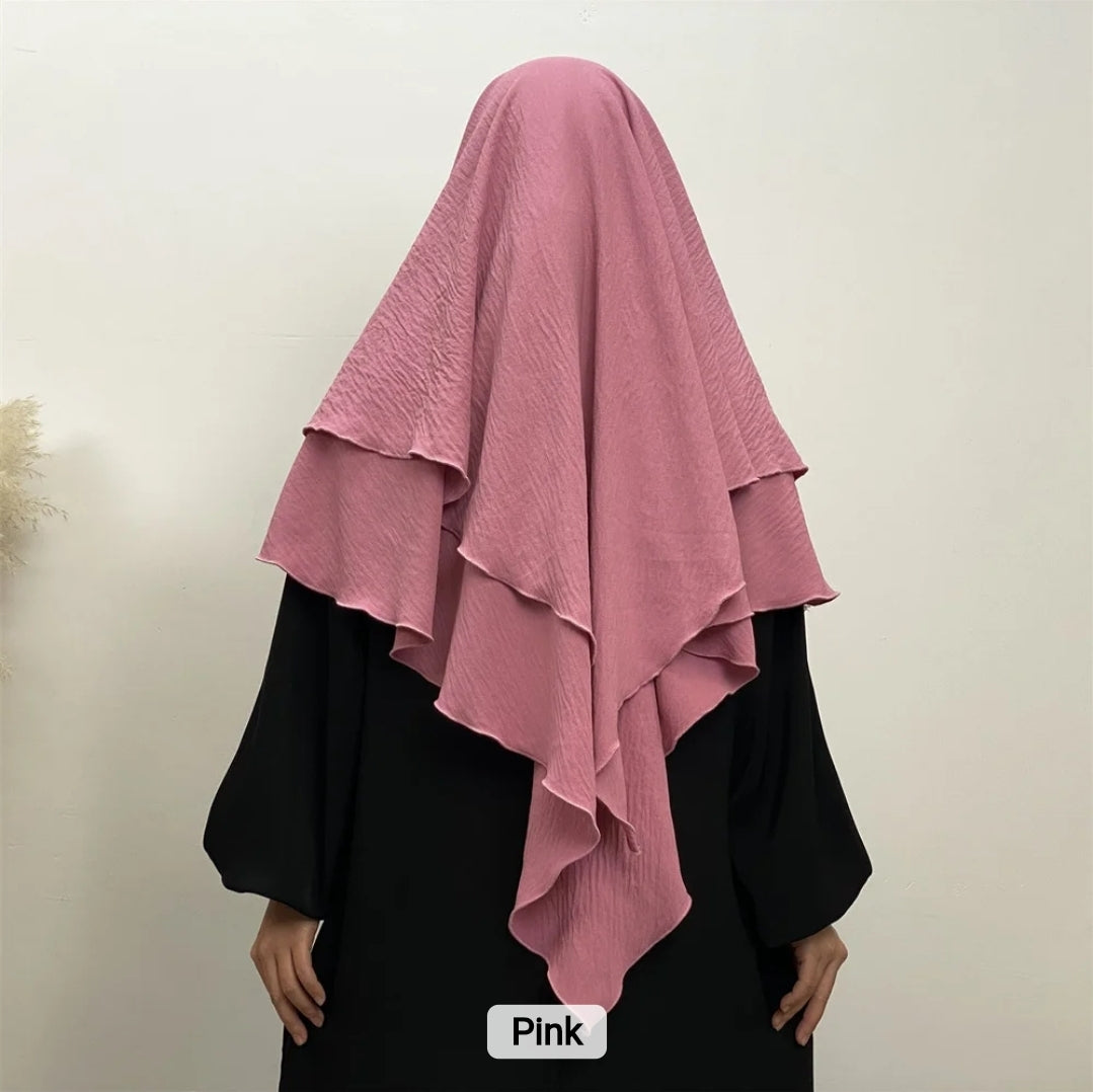 2 layer khimar Azra