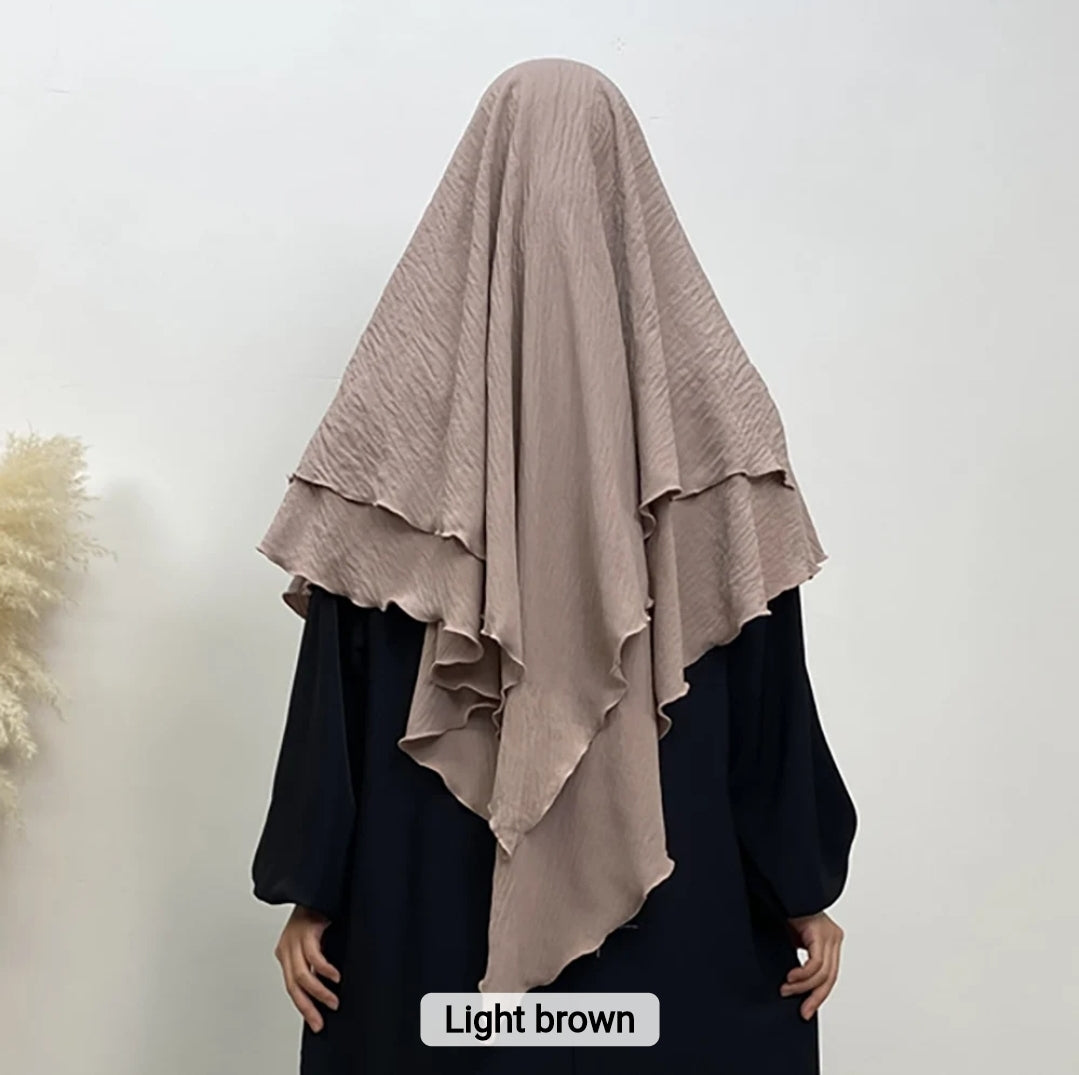 2 layer khimar Azra