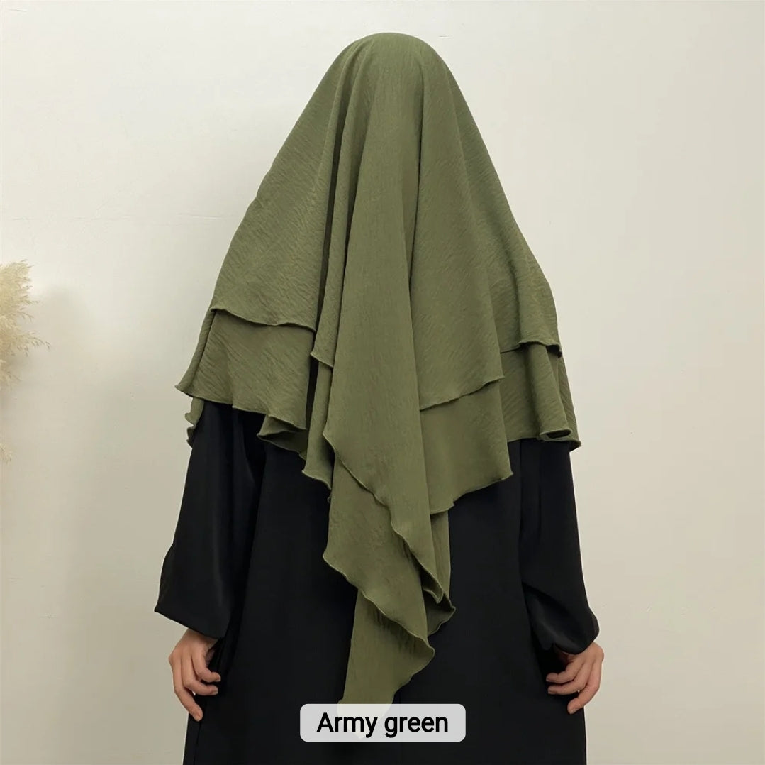 2 layer khimar Azra