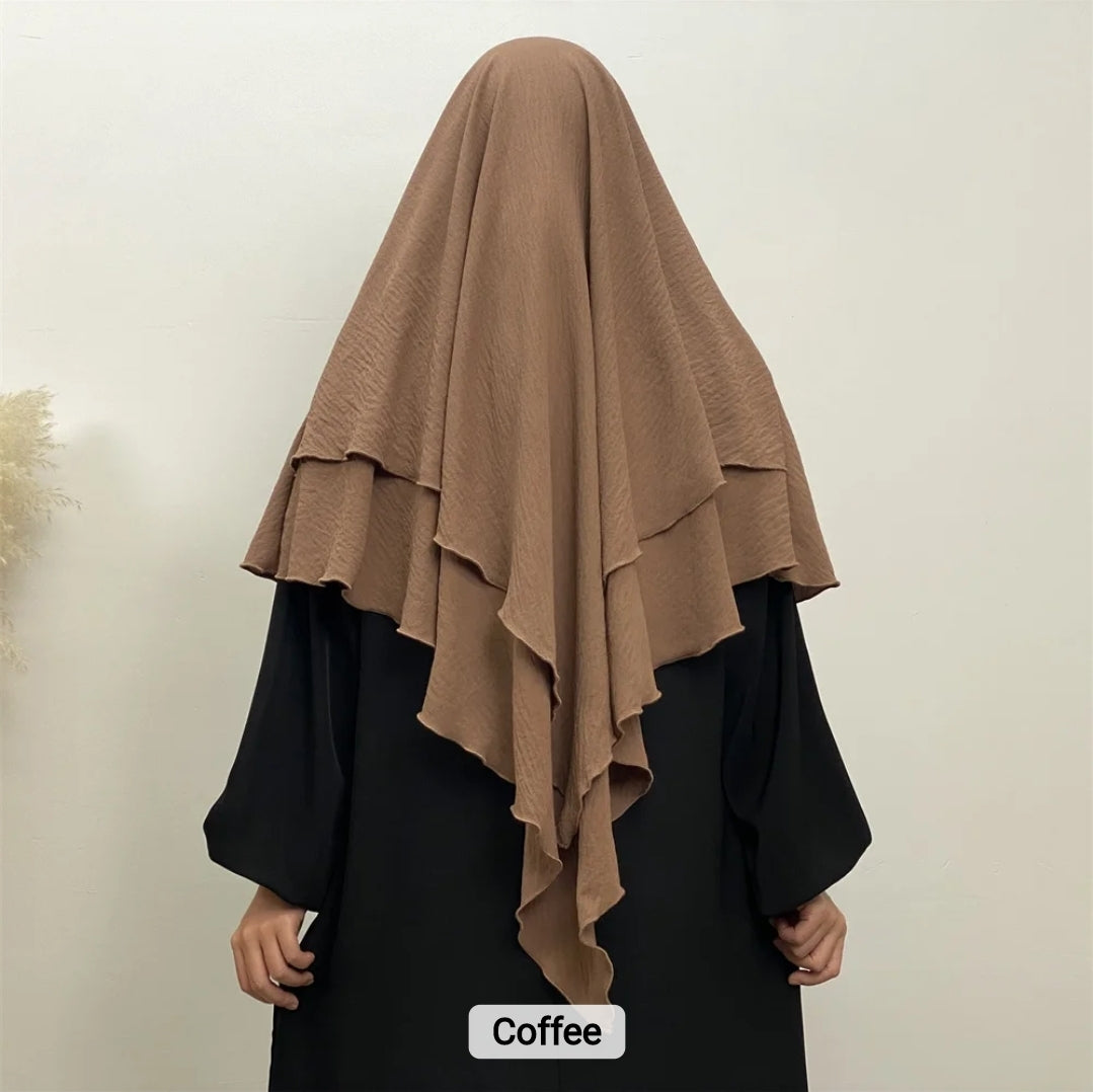 2 layer khimar Azra