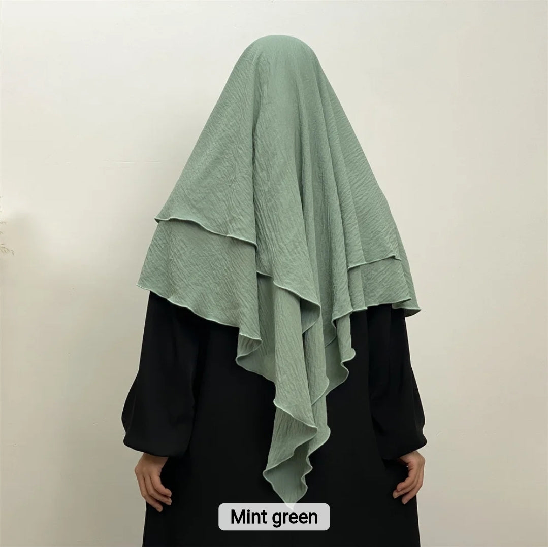 2 layer khimar Azra