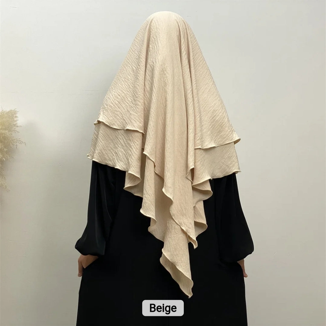 2 layer khimar Azra