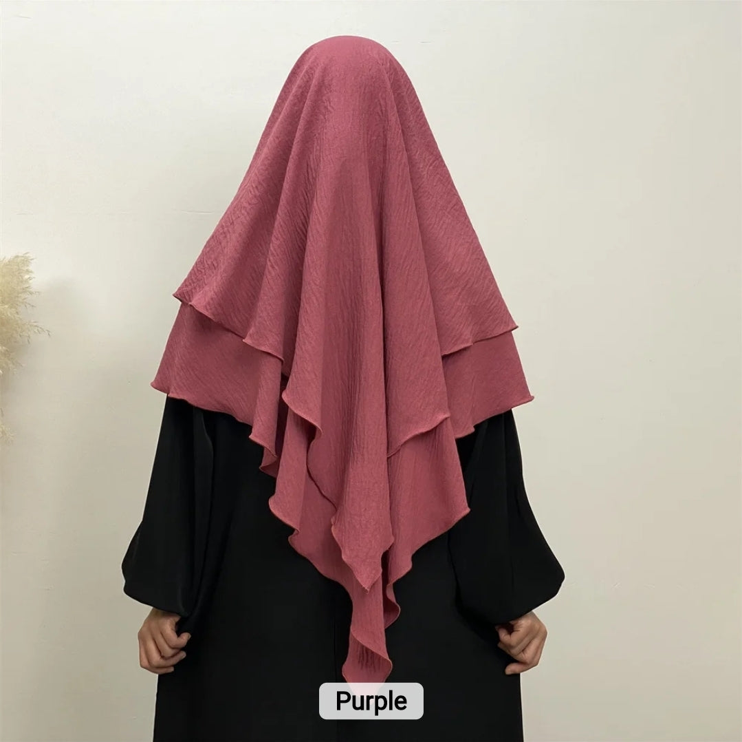 2 layer khimar Azra