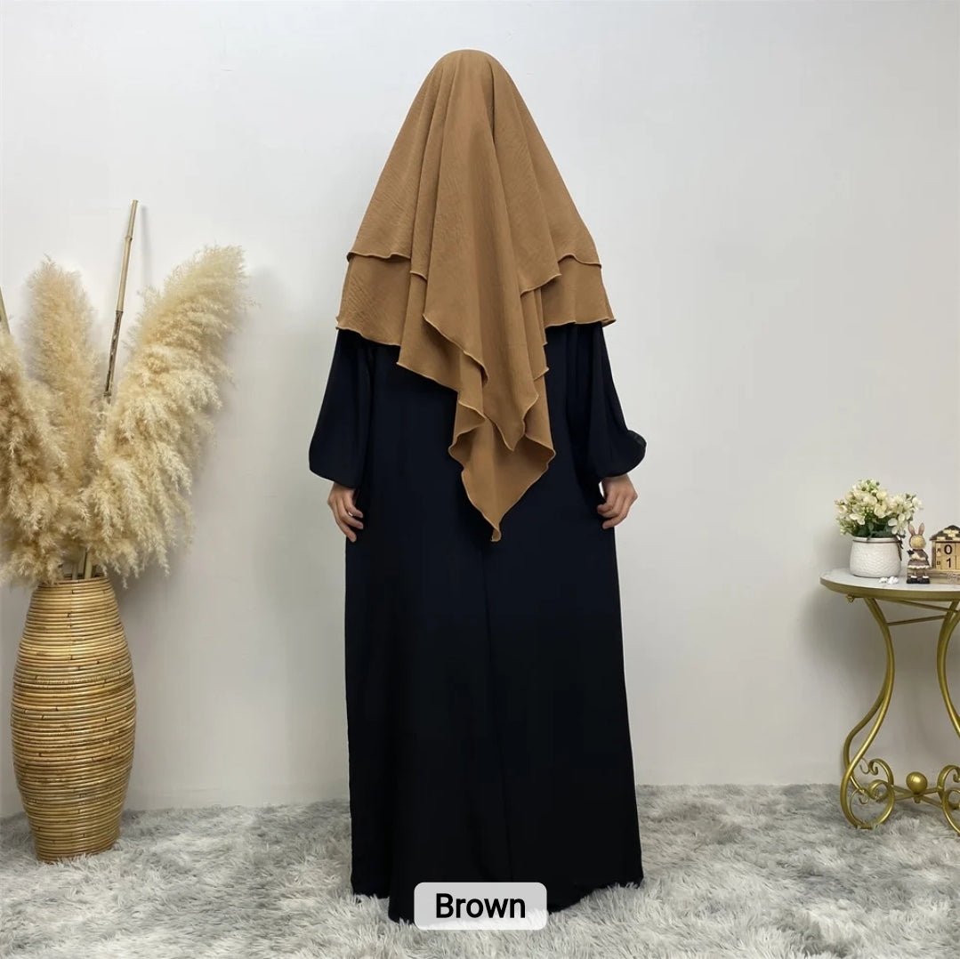 2 layer khimar Azra