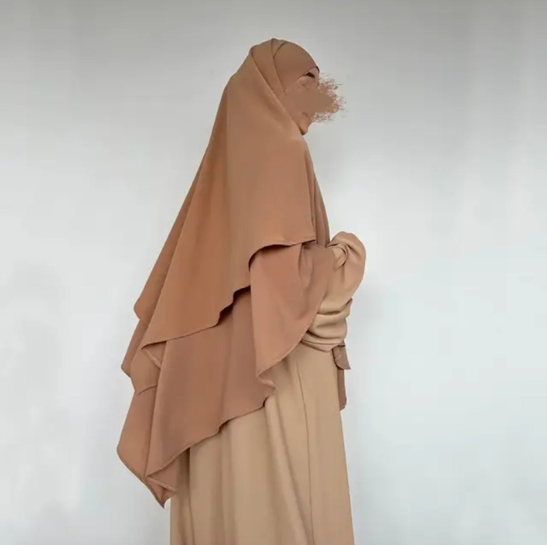 2 layer khimar Tuba