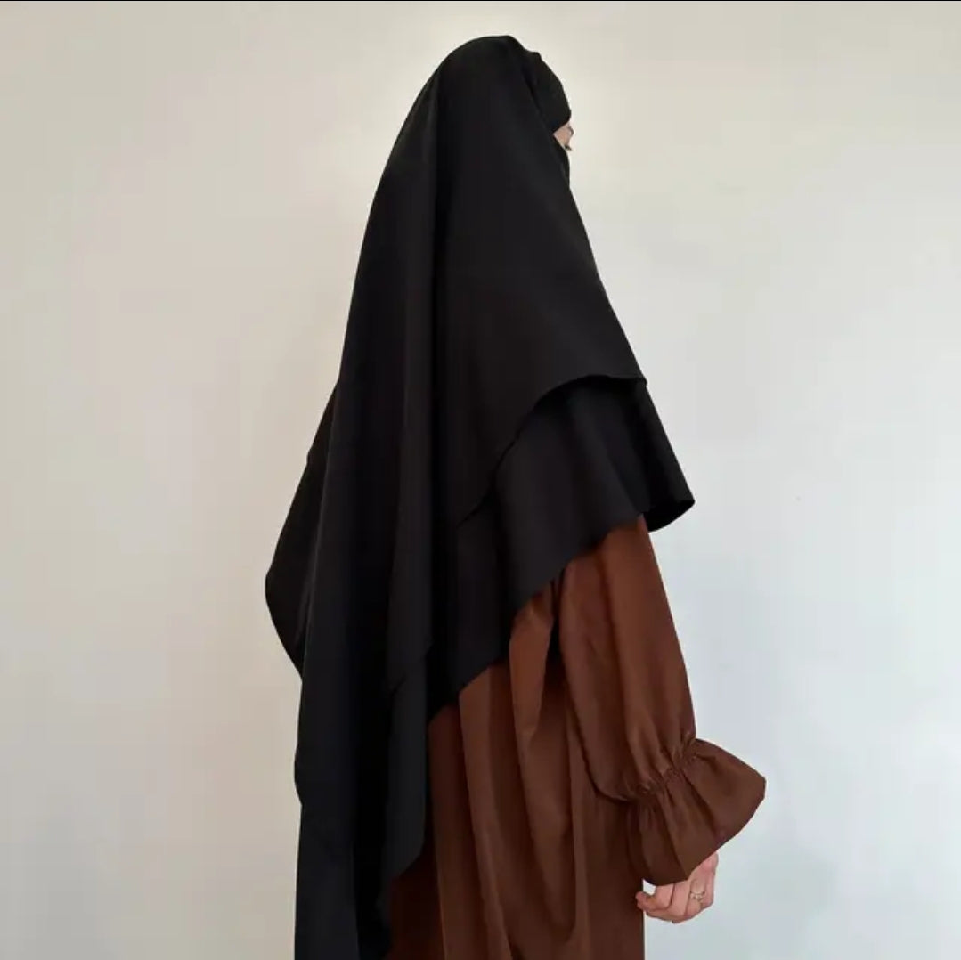 2 layer khimar Tuba