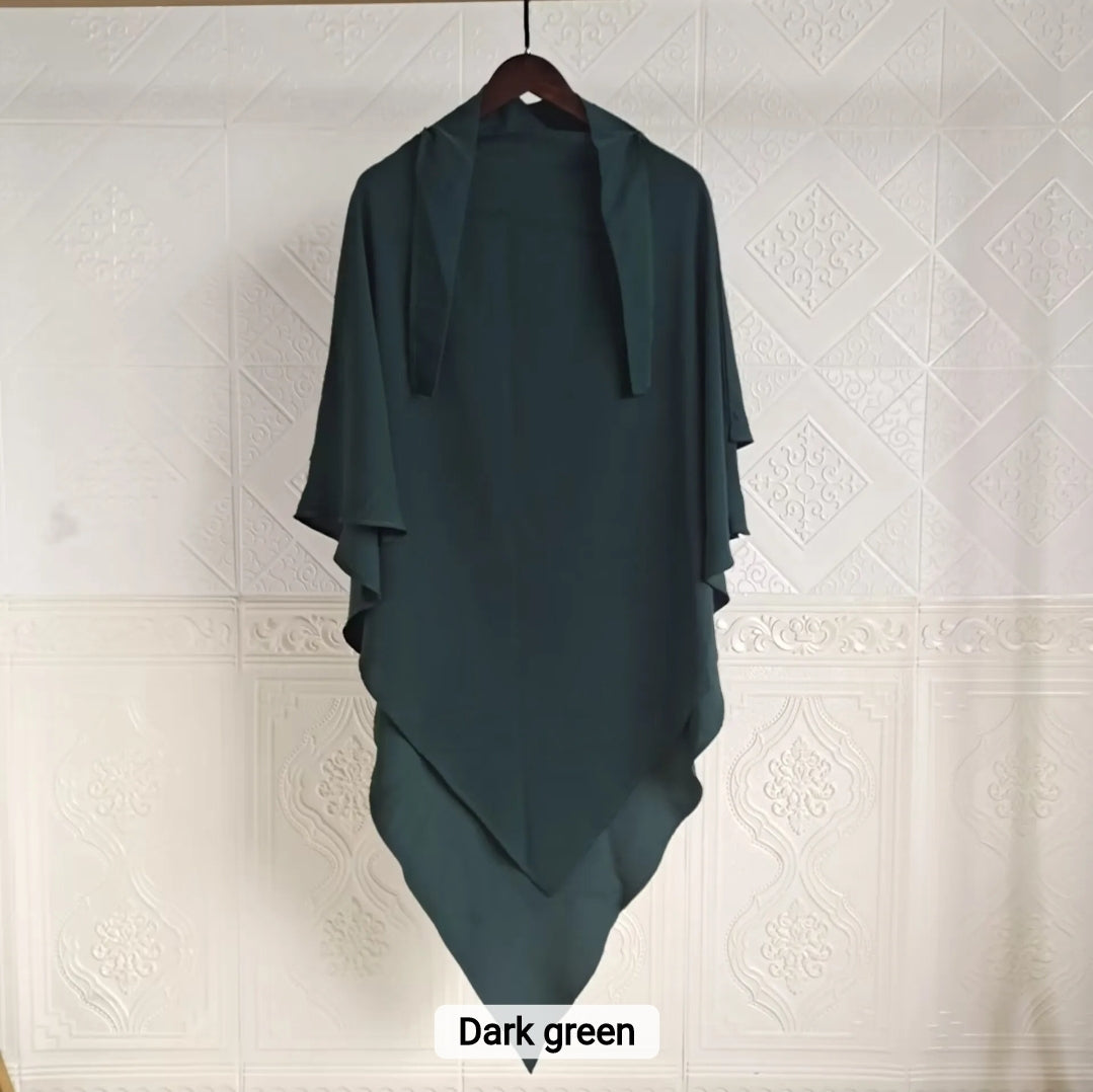 2 layer khimar Tuba