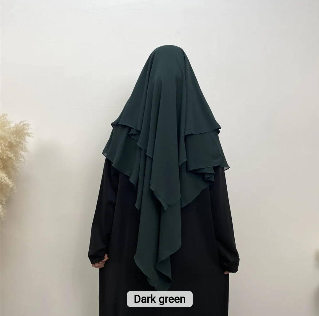 2 layer khimar Iqra