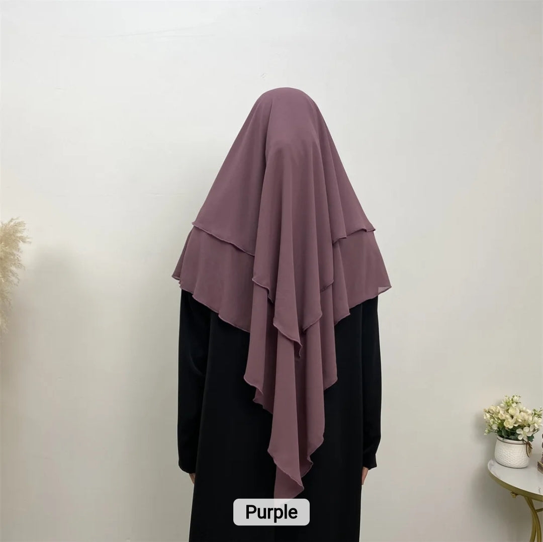 2 layer khimar Iqra