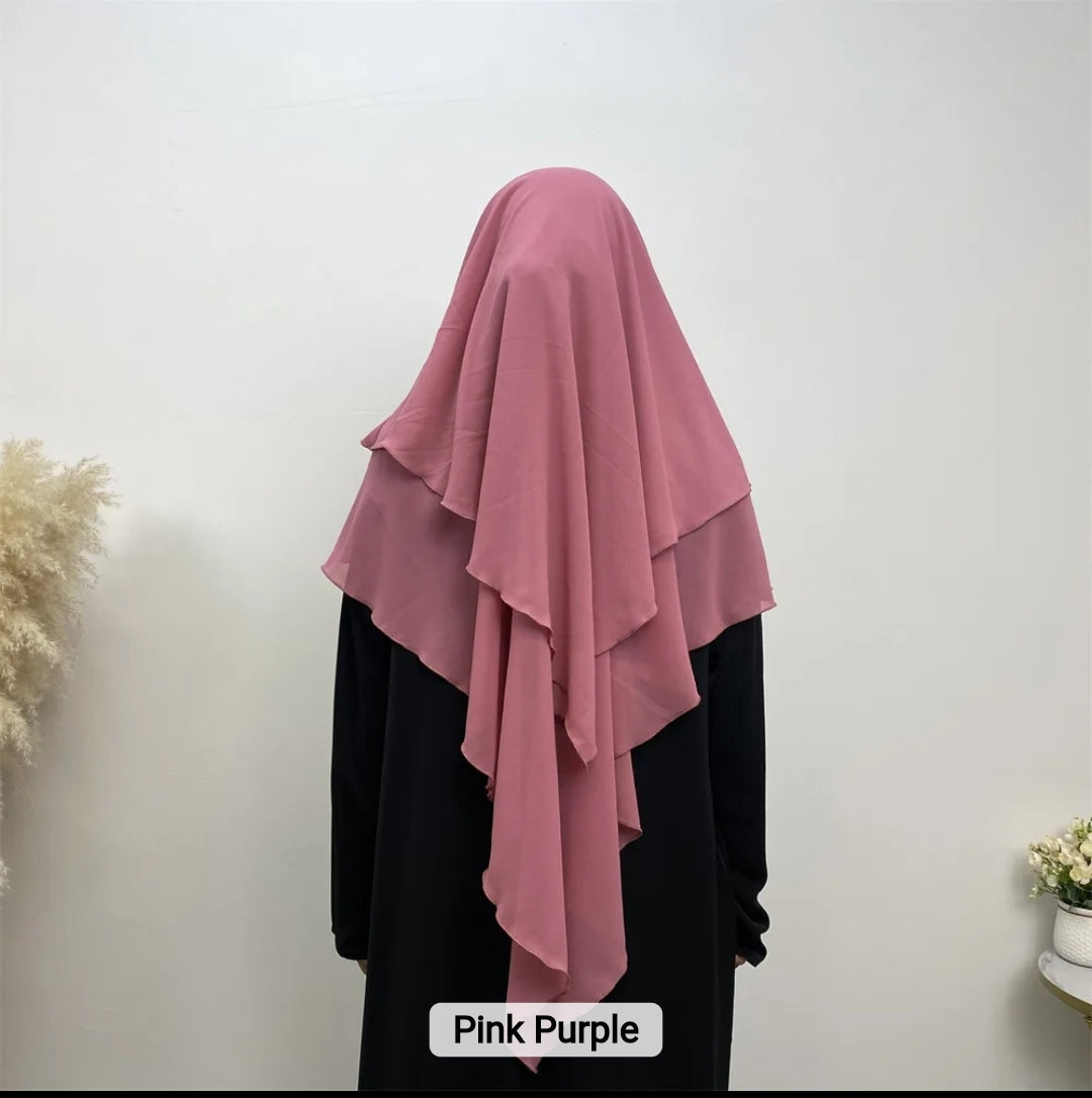 2 layer khimar Iqra