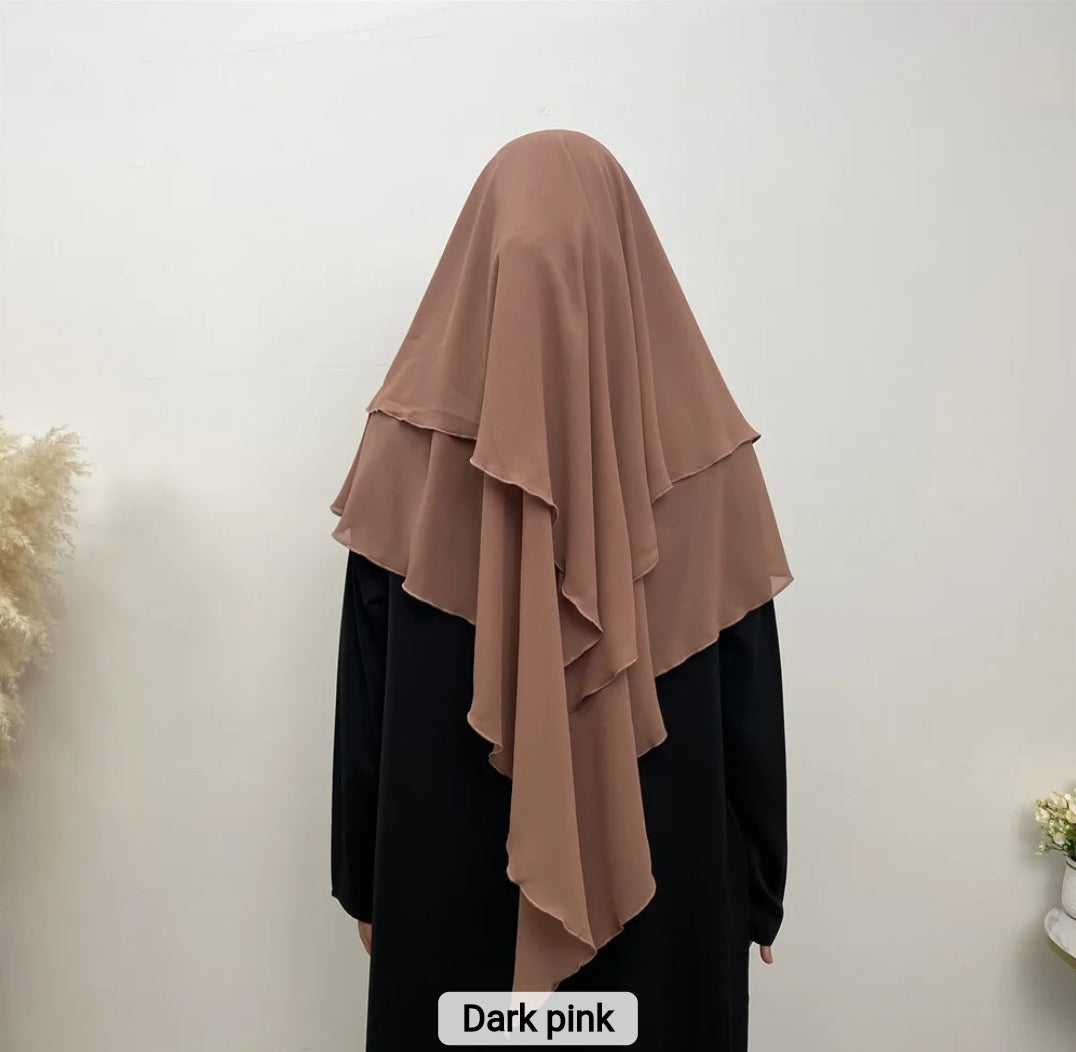 2 layer khimar Iqra