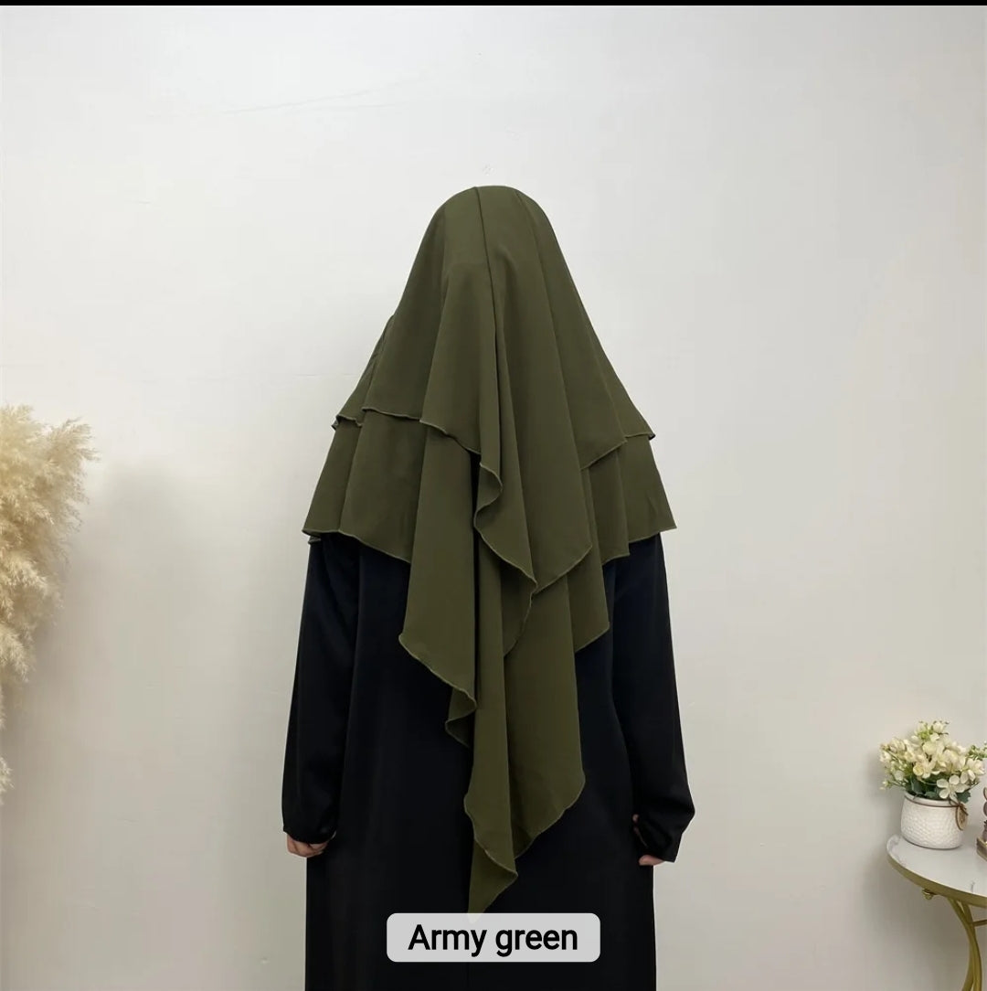 2 layer khimar Iqra