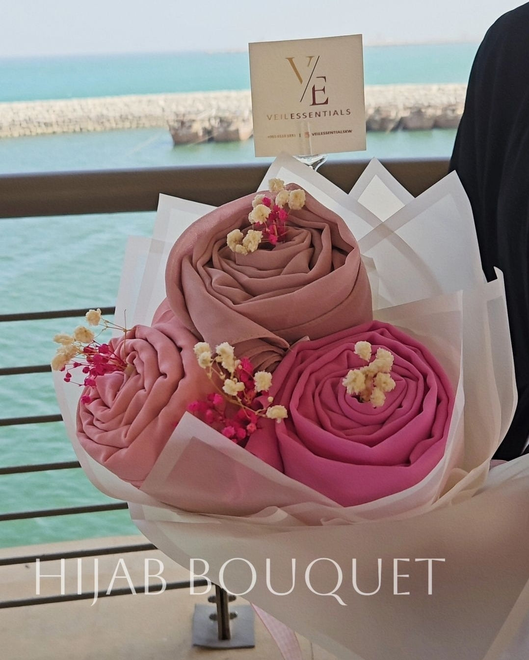 Chiffon hijab bouquet - 5 pcs