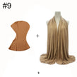 Cotton Jersey hijab with overneck undercap