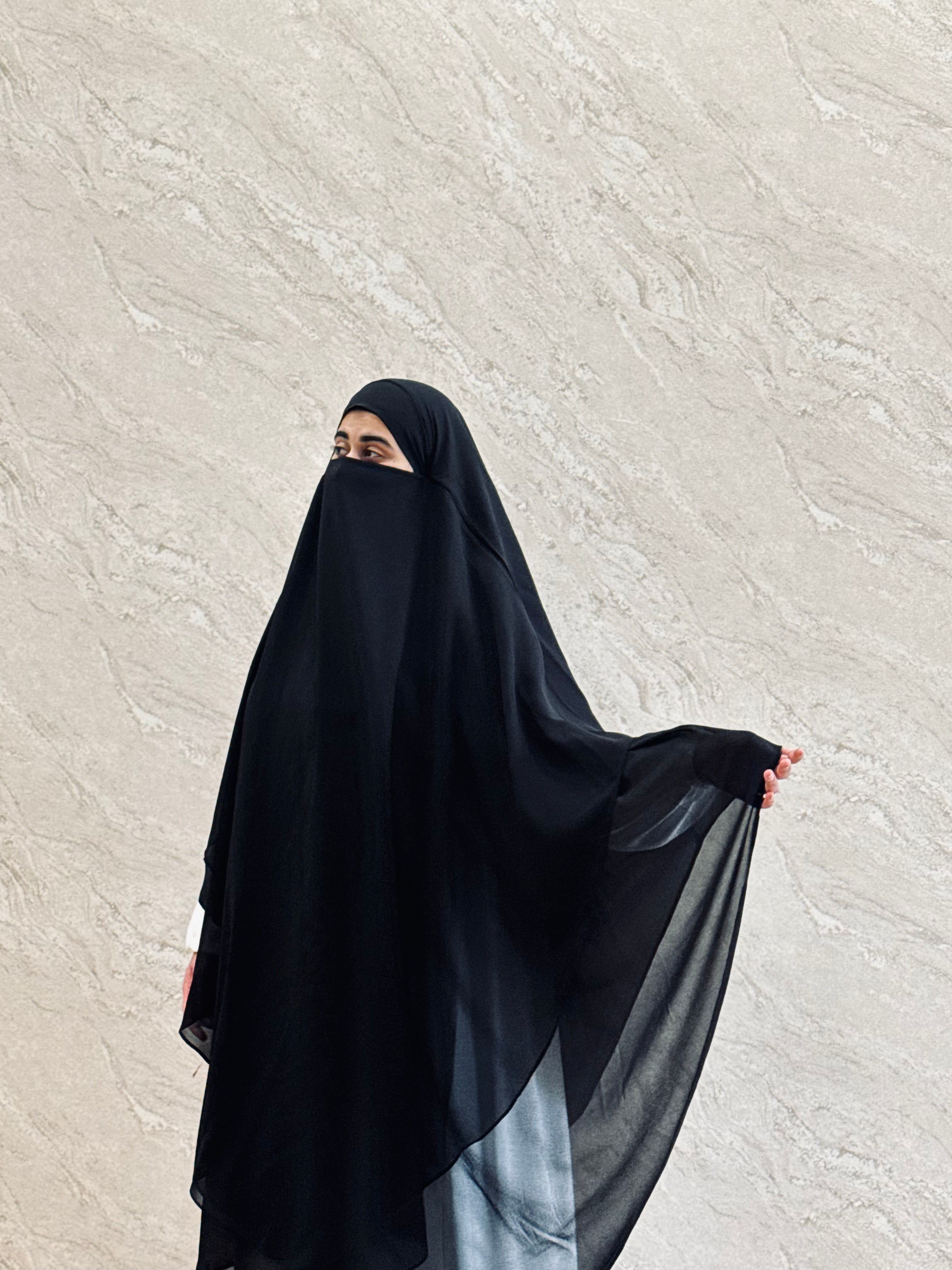 2 Layer Khimar Amara
