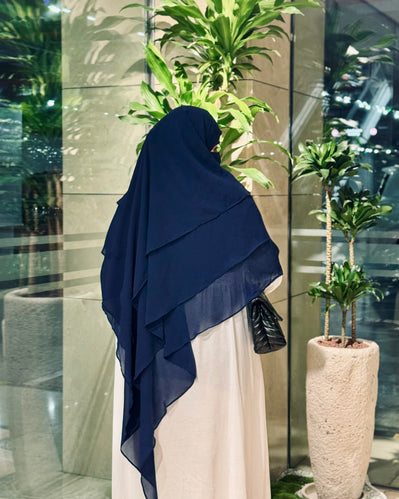 خمار عناية بثلاث طبقات