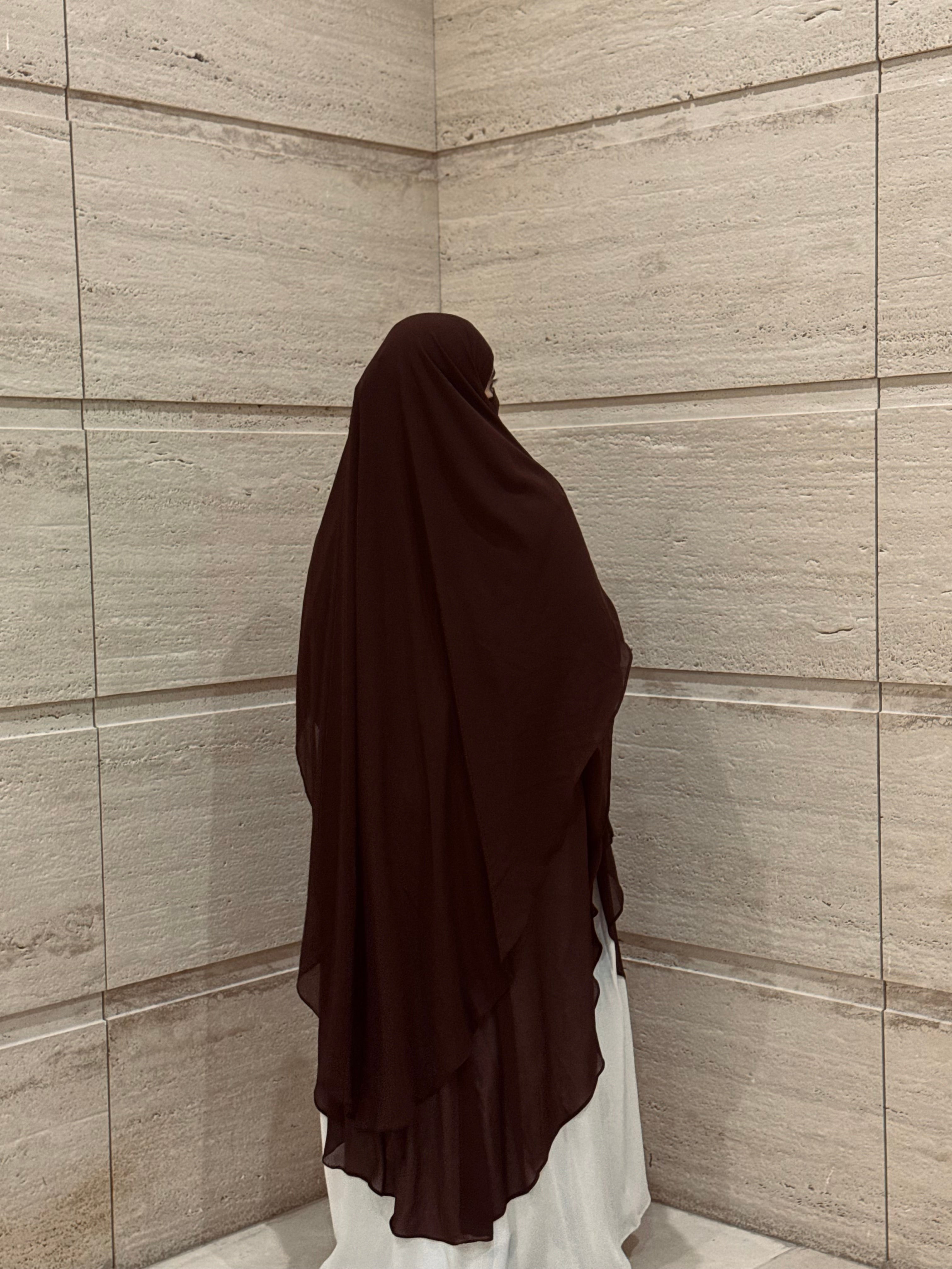 2 Layer Khimar Amara